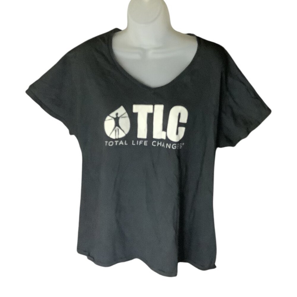 Total Life Changes Black Womens T-Shirt‎ 2XL 100% Cotton Lightweight Anvil Brand